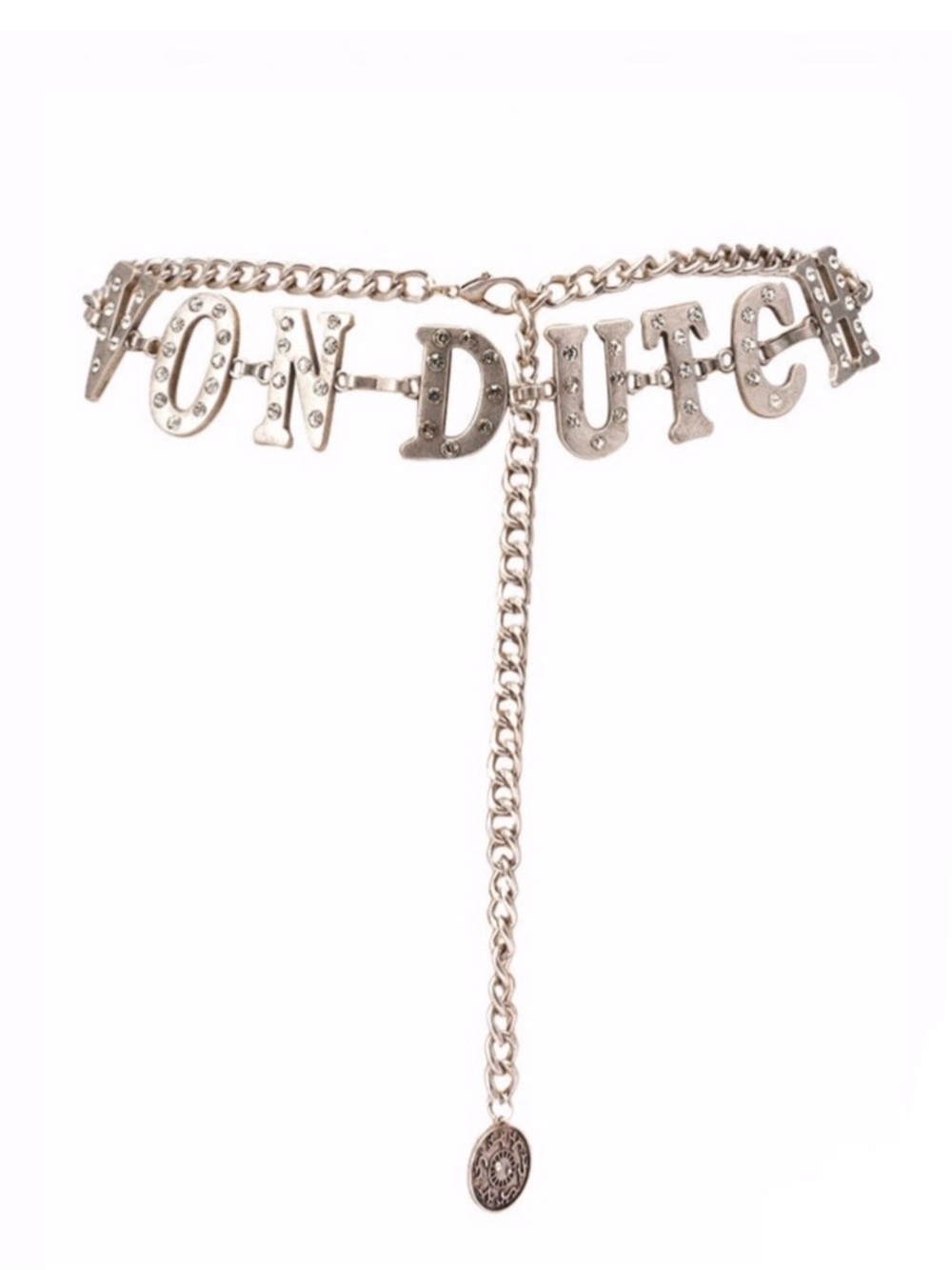 VON DUTCH Women’s rhinestone chain belt🤩🤩
